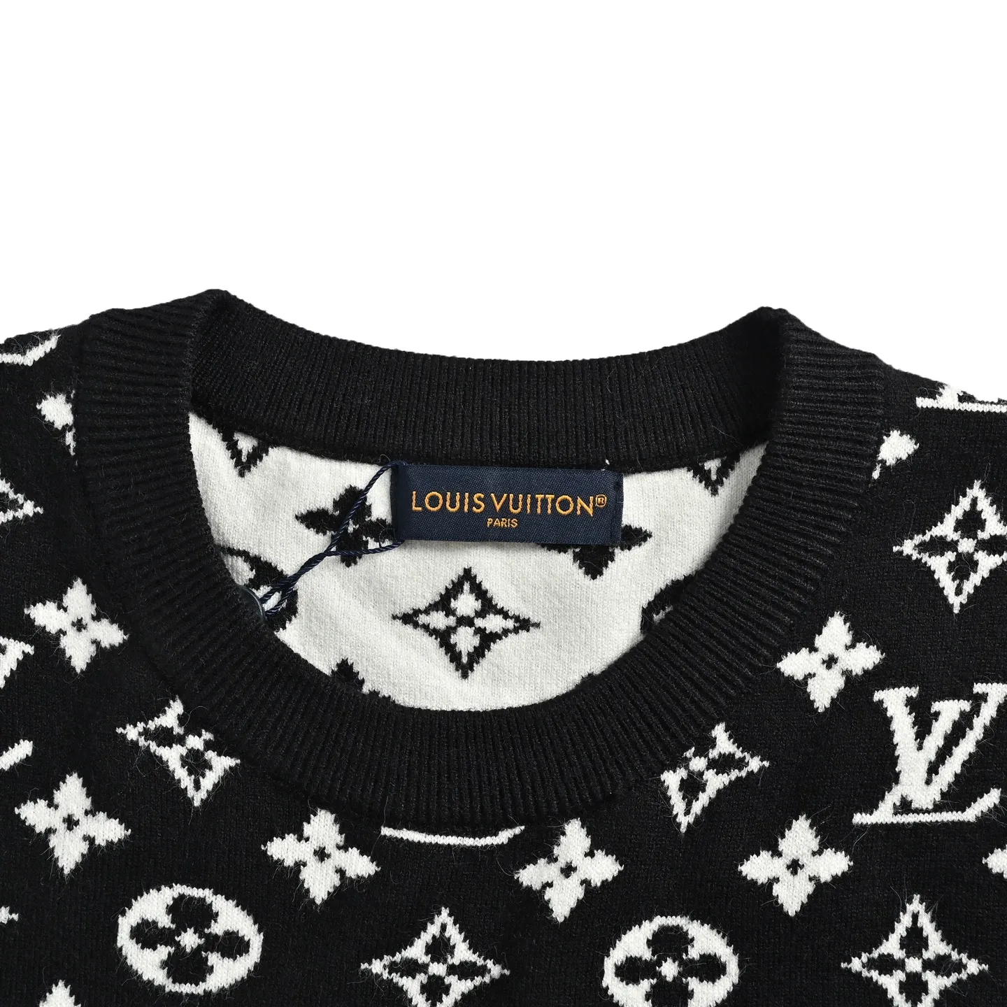 Louis Vuitton/Louis Vuitton all-over printed jacquard sweater
